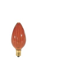 Satco S2774 Satco 25F10/A 25 Watt 120 Volt F10 Medium Base Amber Flame Tip Incandescent Light Bulb
