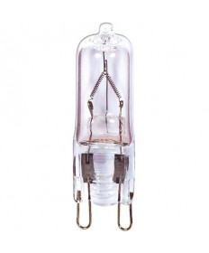 Satco S3547 100T4/G9/CL 100 Watt 120 Volt T4 G9 Double Loop Base Clear Halogen Carded Light Bulb