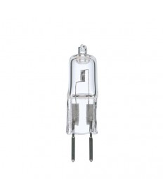 Satco S4197 Satco 20T3/CL 20 Watt T-3 12 Volt GY6.35 Bi-Pin Base Clear 2000 Hour Halogen Light Bulb