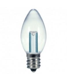 Satco S9156 | C7 LED Bulb 0.5 Watt Candelabra Base E12 2700K