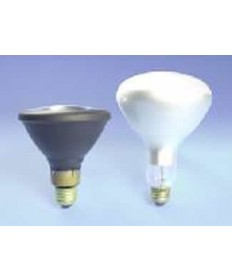 Satco S4378 Satco H38BP-100DX 100 Watt R40 E26 Medium Base Flood Coated H38 3900K 10,000 Hours Mercury Vapor Light Bulb