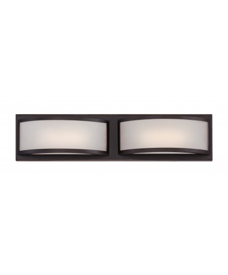 Nuvo Lighting 62/101 Chase LED One Light Wall Sconce 4.8 Watt 285 Lumens Soft White 2700K KolourOne Technology Etched Opal Glass Brushed Nickel Fixture 