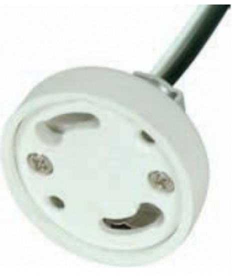 Satco Smooth Phenolic GU24-4-Pin CFL Socket 801853 