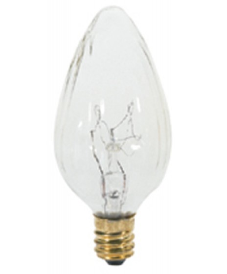 Amber Satco S3374 120V Candelabra Base 25-Watt F10 Light Bulb Amber Satco S3374 120V Candelabra Base 25-Watt F10 Light Bulb
