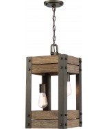 Nuvo 60/6425 Nuvo Lighting Winchester 2 Light Pendant Bronze/Aged Wood