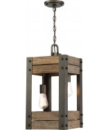 Nuvo 60/6425 Nuvo Lighting Winchester 2 Light Pendant Bronze/Aged Wood