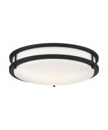 Nuvo Lighting 62/1736 Glamour LED 13 inch Flush Mount Fixture Black