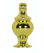 Satco 90/1714 Satco 90-1714 1-1/2" Polished Brass Modern Finial