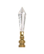Satco 90/1739 Satco 90-1739 3-1/4" U-Drop Cut Crystal Lamp Finial