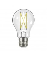 Satco S12415 8 Watt LED A19 Bulb Clear Medium Base 3000K 90 CRI 120V LED Light Bulb