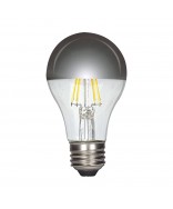 Satco S12421 A19 LED Bulb Silver Crown 6 Watt Medium Base 2700K 120 Volt
