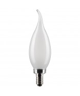 Satco S21300 4 Watt CA10 LED Bulb Frost Candelabra Base 2700K 120V
