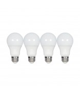 Satco|Nuvo S39596 | Satco A19 LED Bulb 9.5 Watt Frosted 2700K 120 Volts 4-Pack