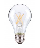 Satco S39879 8 Watt A19 LED Bulb Clear Medium Base 2700K 120V LED Light Bulb