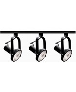 Nuvo Lighting TK317 Nuvo 3-Light Black PAR30 Track Lighting Kit