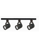 Nuvo TK349 3-Light Black MR16 Track Lighting Kit