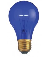 Satco S6082 25A/TB 25 Watt 130 Volt A19 Transparent Blue