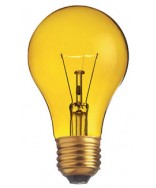 Satco S6083 25A/TY 25 Watt 130 Volt A19 Transparent Yellow 