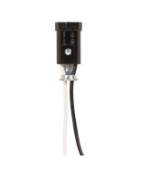 Satco 80/1145 Phenolic Candelabra Socket with 12" inch Leads