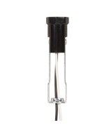 Satco 80/1301 CANDELABRA SOCKET E12 Octagonal 3 inch in Length with 26" Leads | Satco 80-1301