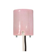 Satco 80/1791 Satco Keyless Pink Porcelain Mogul Socket