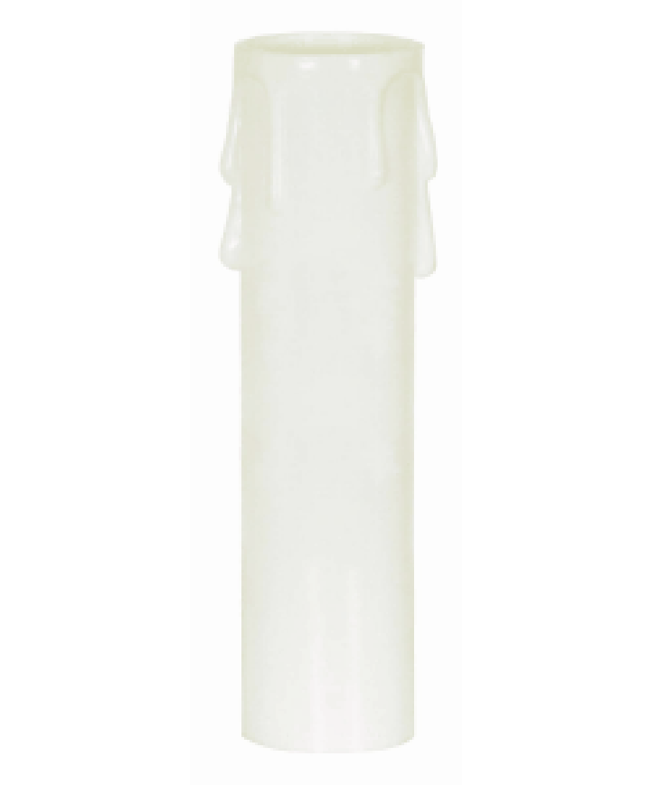 Satco 90905-5" White Candle Cover Candelabra Base (90-905