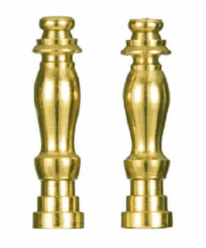 Satco S70/130 Satco S70130 Two solid brass finials